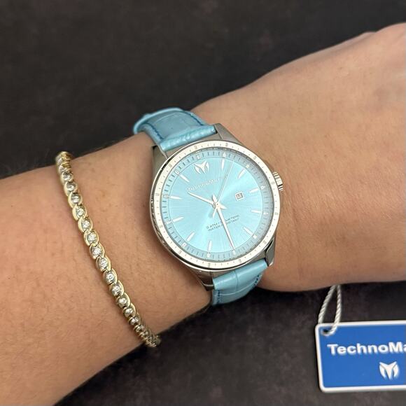 TechnoMarine MoonSun Women\'s Watch - 36mm, Light Blue (TM-822042)-NEW IN BOX main image 8